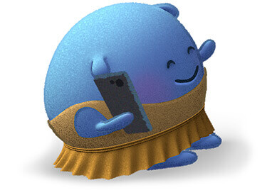 Doptelet Platelet Character on Cell Phone